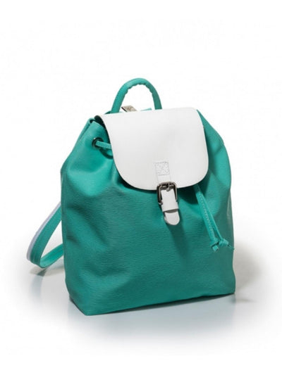 Backpack with Drawstring and Buckle Closure